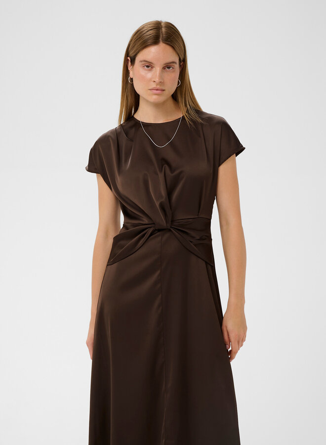 Robe InWear Lake satinée brun café