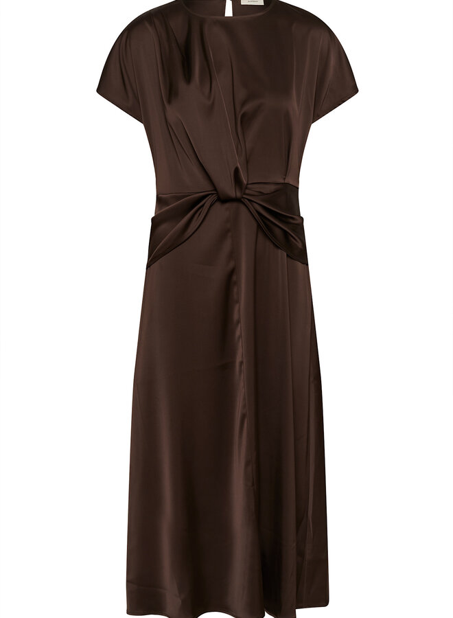 Robe InWear Lake satinée brun café