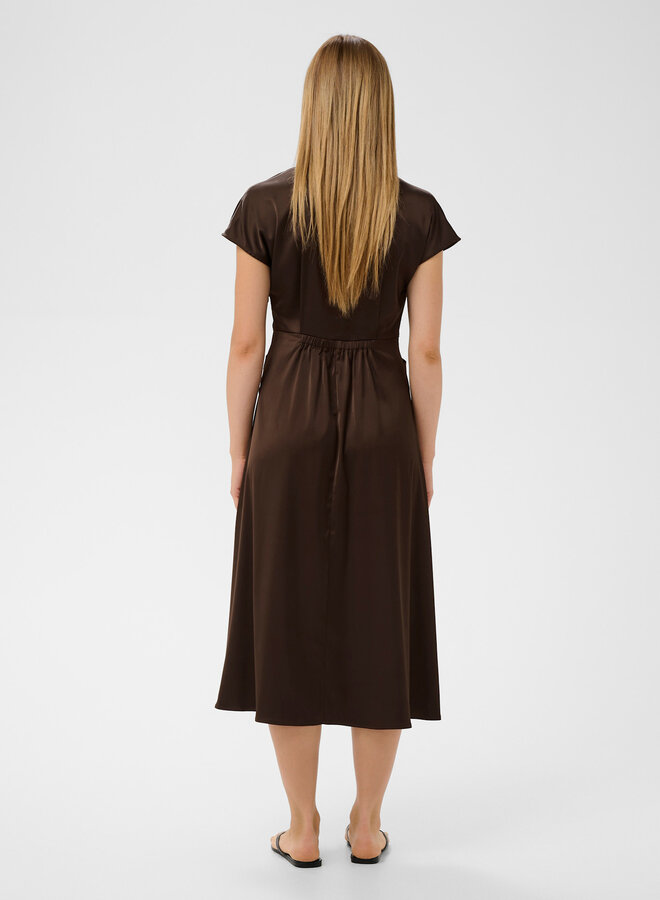Robe InWear Lake satinée brun café
