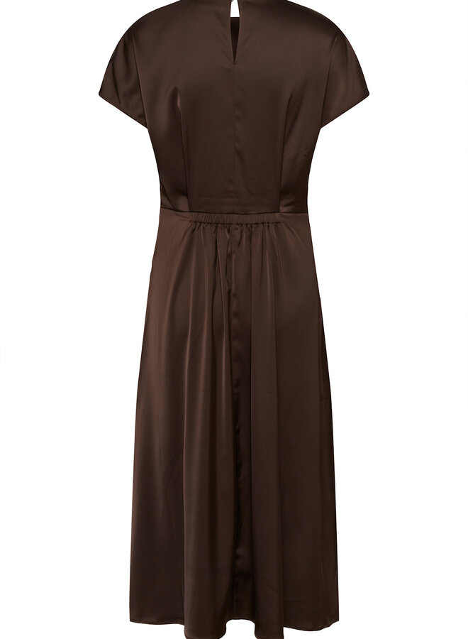 Robe InWear Lake satinée brun café
