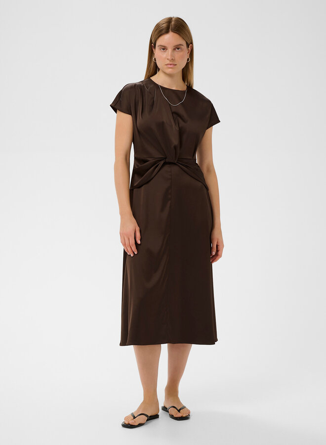 Robe InWear Lake satinée brun café