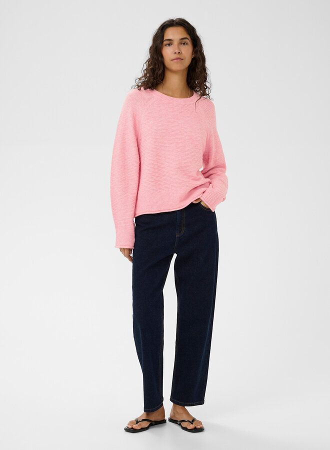 Tricot InWear Mabel à mailles texturées rose bonbon