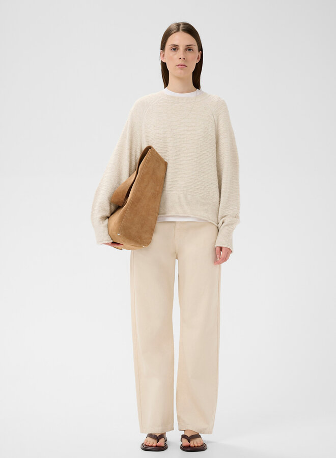 Tricot InWear Mabel à mailles texturées écru mélange