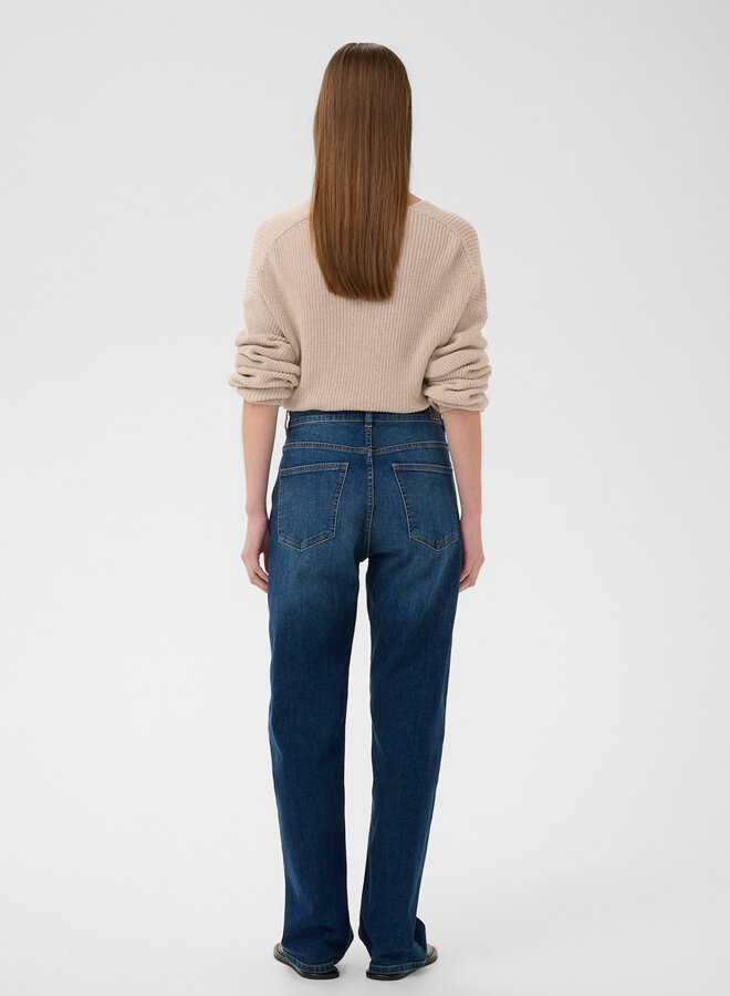 Jeans InWear Darlina à jambes droites bleu foncé délavé