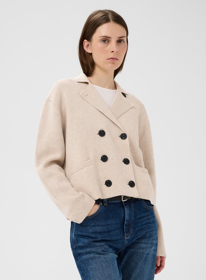 Cardigan InWear Delarose à fermeture croisée écru