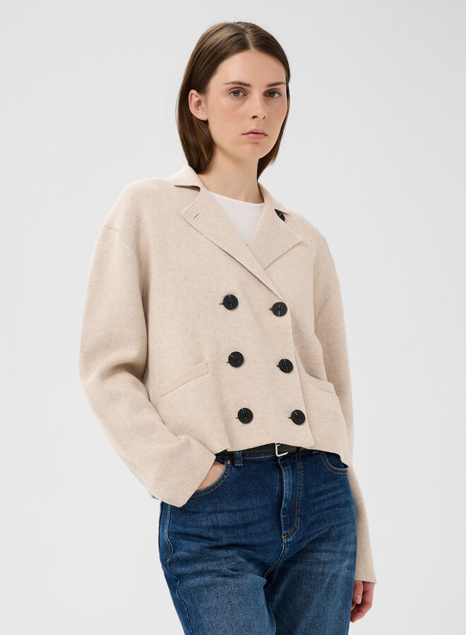 Cardigan InWear Delarose à fermeture croisée écru