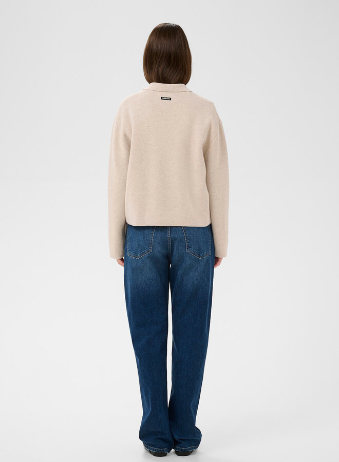 Cardigan InWear Delarose à fermeture croisée écru