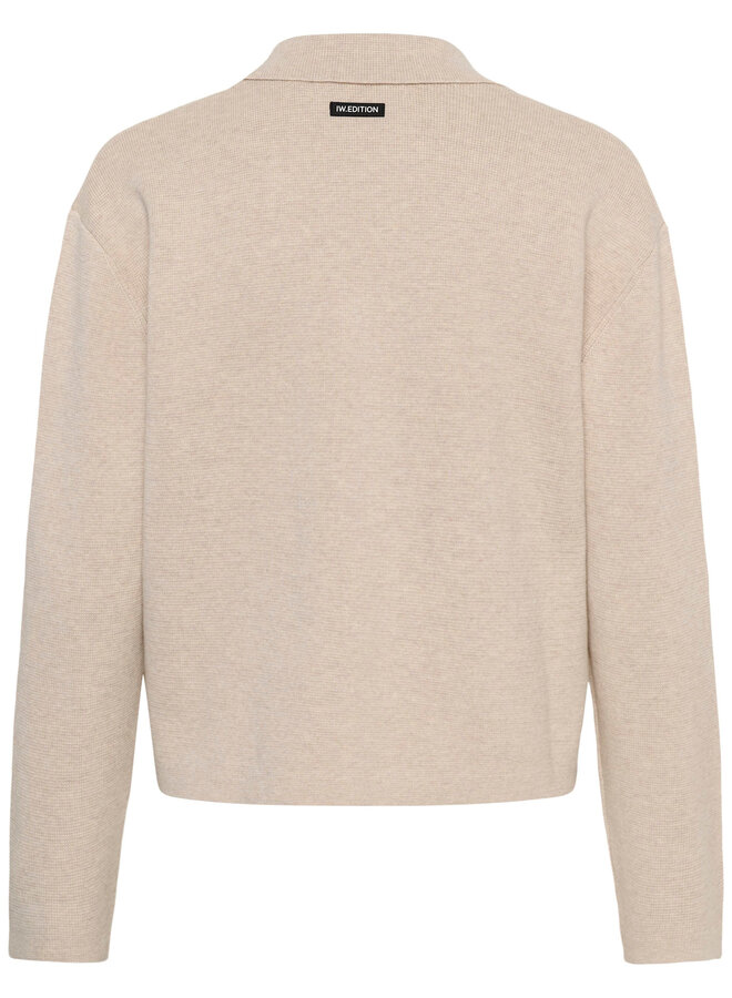 Cardigan InWear Delarose à fermeture croisée écru