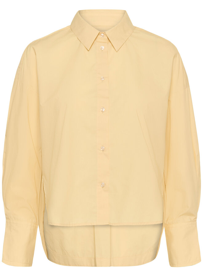 Chemise InWear Lelo ample & courte beige camomille