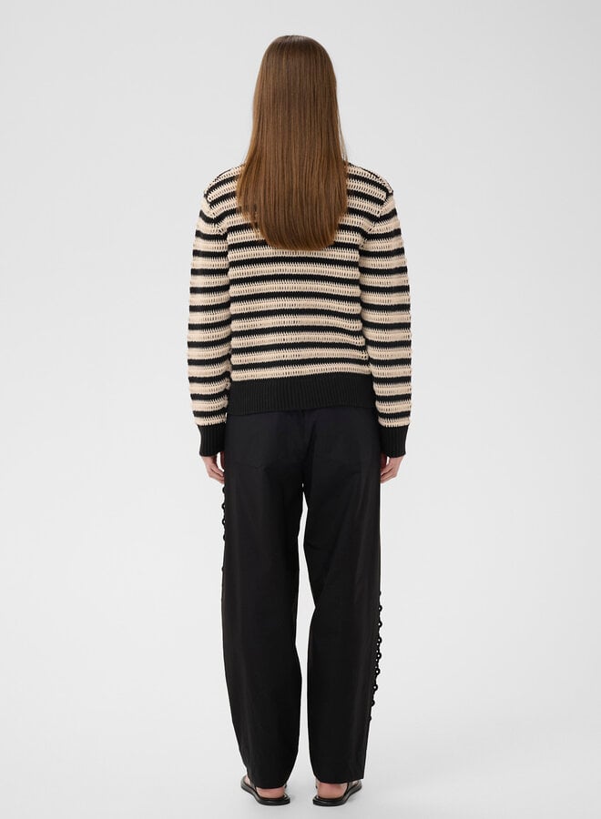 Cardigan InWear Moska tissé écru & noir