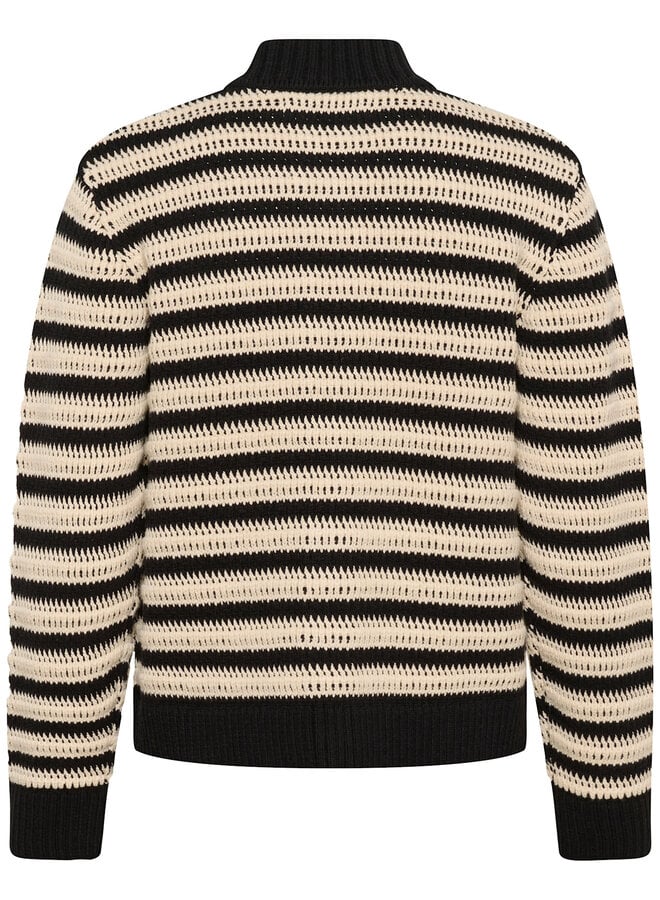 Cardigan InWear Moska tissé écru & noir