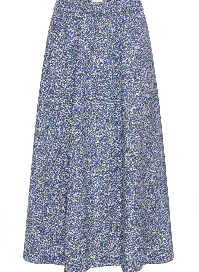 Jupe longue Atelier Rêve Odessa bleu Odessa fleurie beige