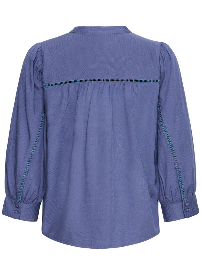 Blouse Atelier Rêve Petra avec crochet bleu Odessa