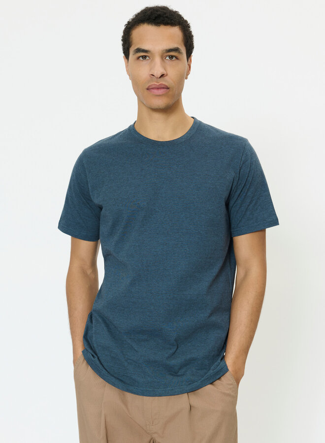 T-shirt Matinique Jermane à fines rayures bleu fusion & bleu marine