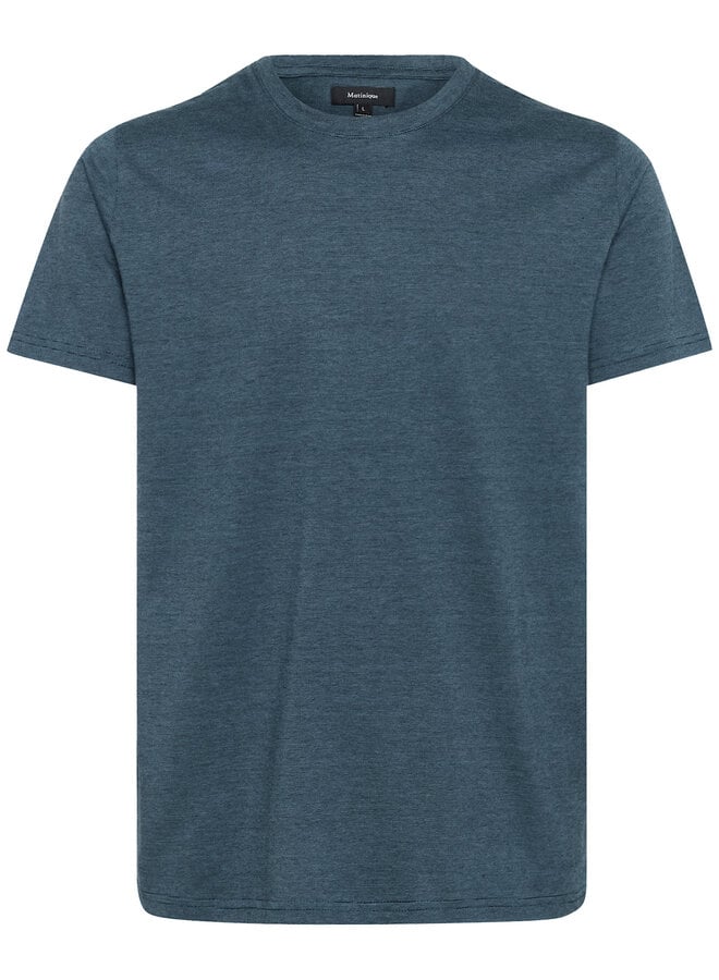 T-shirt Matinique Jermane à fines rayures bleu fusion & bleu marine