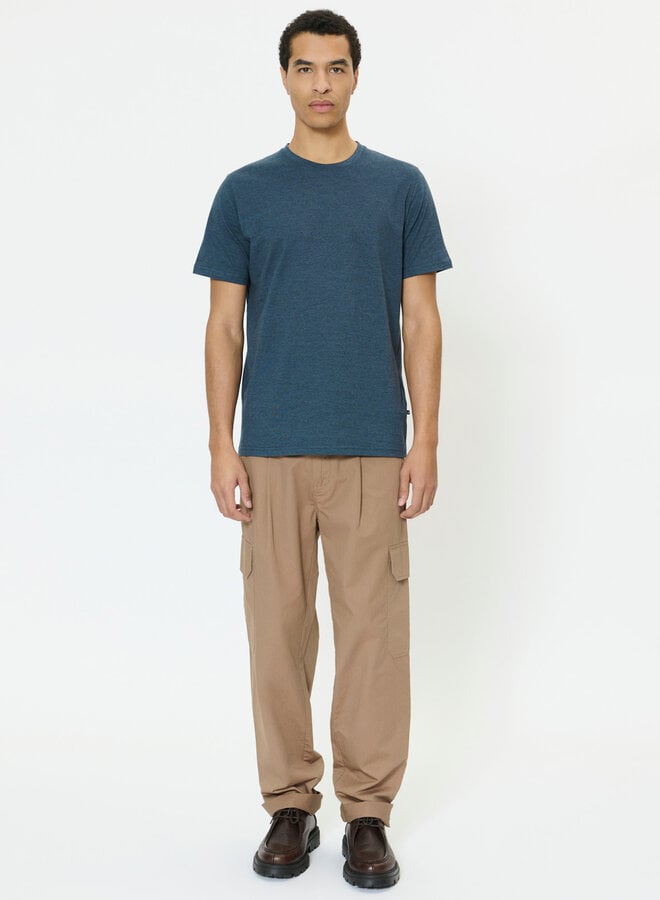 T-shirt Matinique Jermane à fines rayures bleu fusion & bleu marine