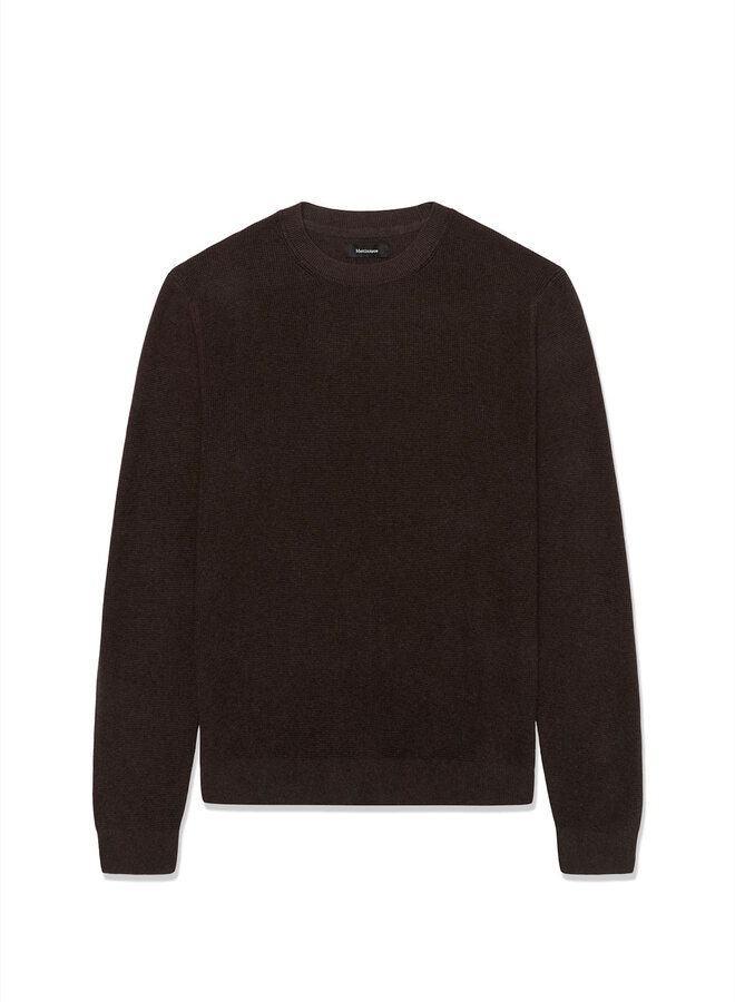 Tricot Matinique Lagoon gaufré brun chocolat