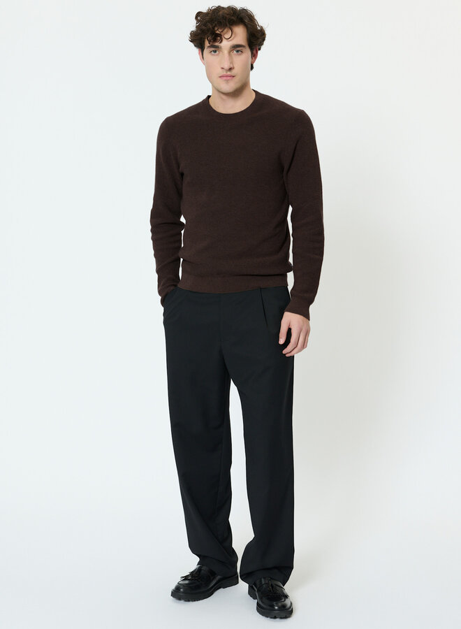 Tricot Matinique Lagoon gaufré brun chocolat