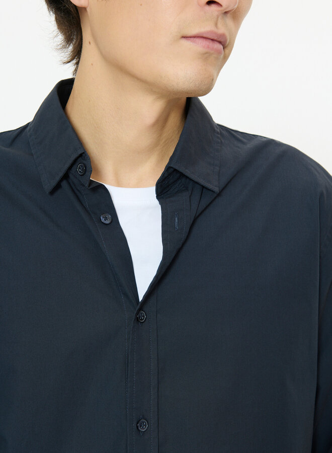 Chemise Matinique Christaldo bleu marine