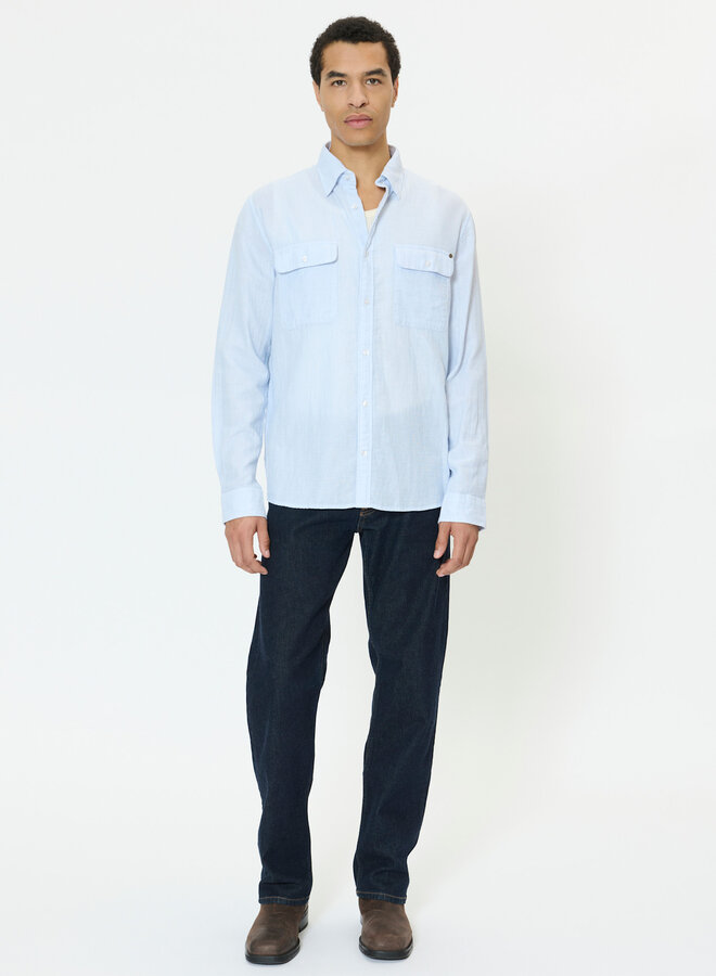 Chemise Matinique Christaldo Heritage à poches à rabats bleu ciel