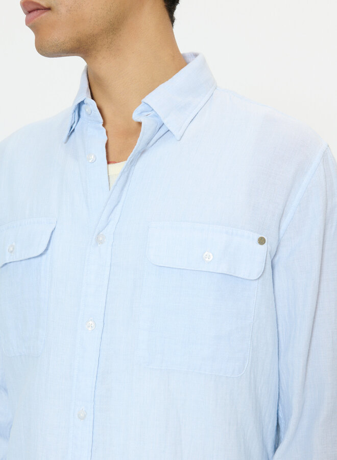 Chemise Matinique Christaldo Heritage à poches à rabats bleu ciel