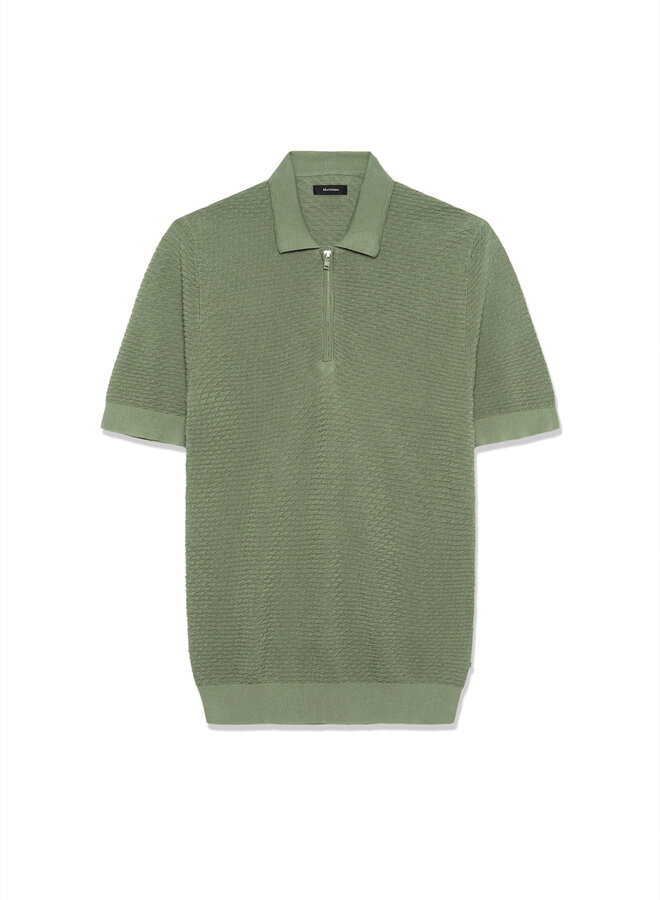 Polo Matinique Polo Knit en tricot vert marin