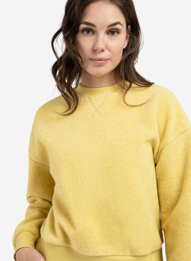 Chandail Yaya bouclé jaune citron