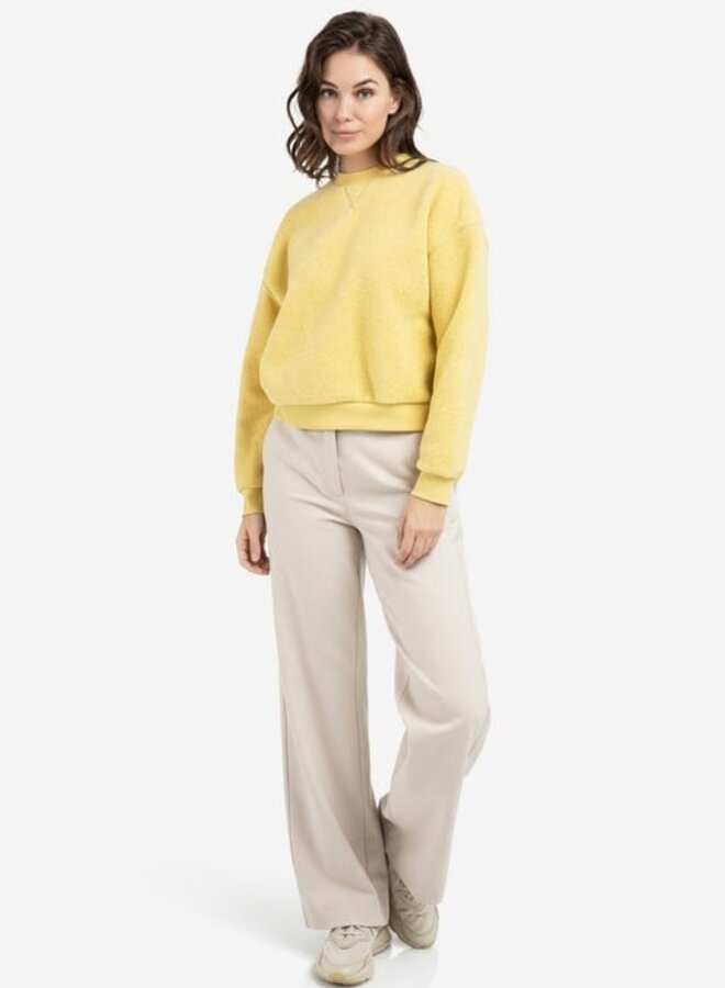 Chandail Yaya bouclé jaune citron