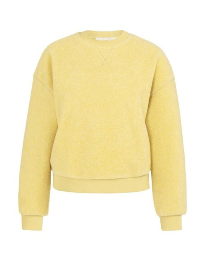 Chandail Yaya bouclé jaune citron