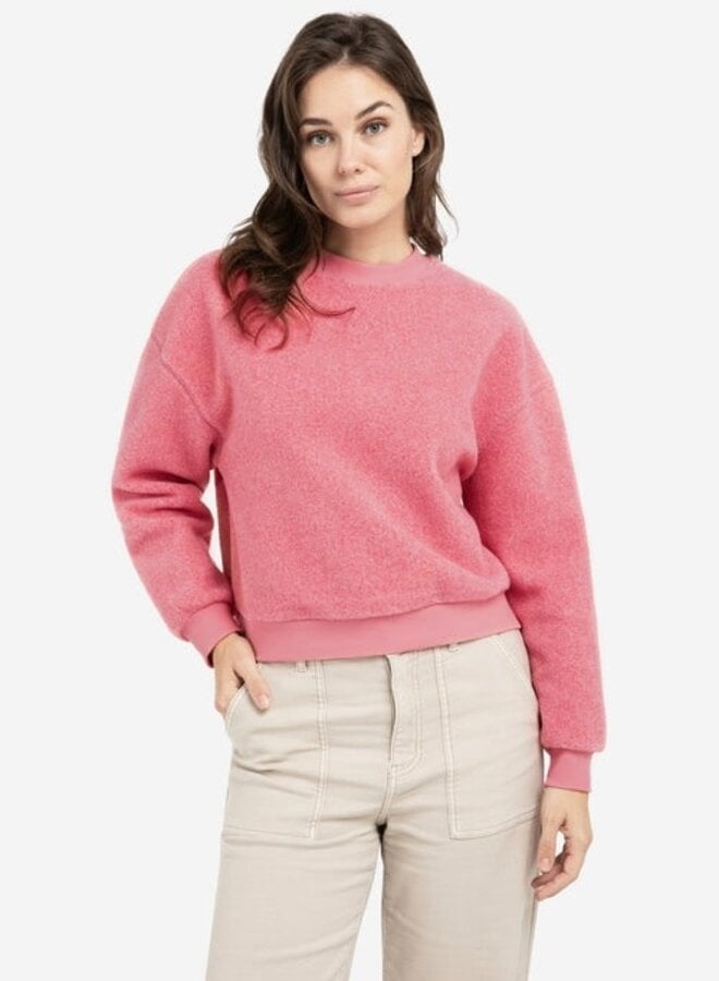 Chandail Yaya bouclé rose gomme