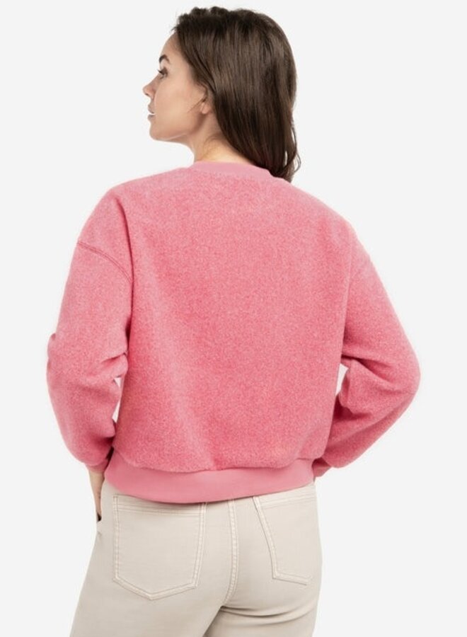 Chandail Yaya bouclé rose gomme