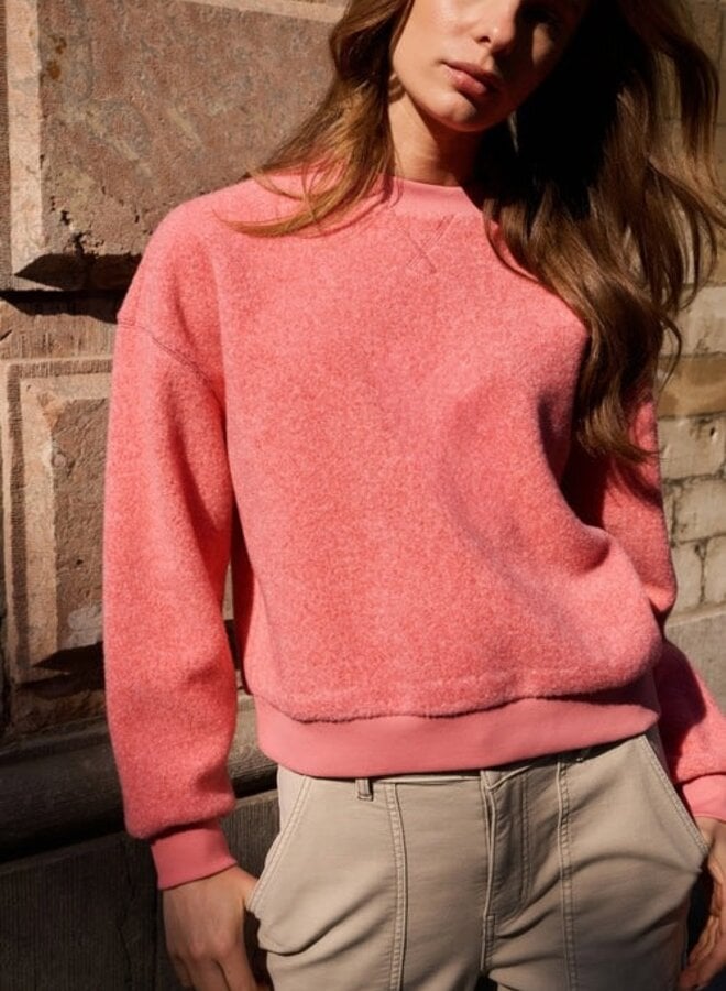 Chandail Yaya bouclé rose gomme