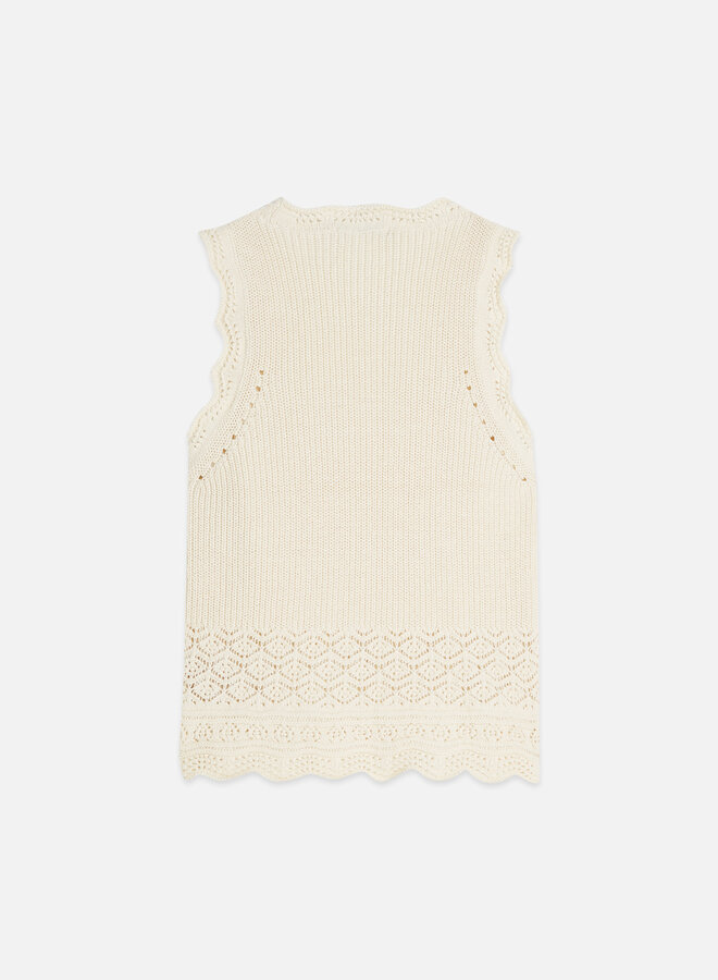 Camisole Scotch & Soda en crochet écrue