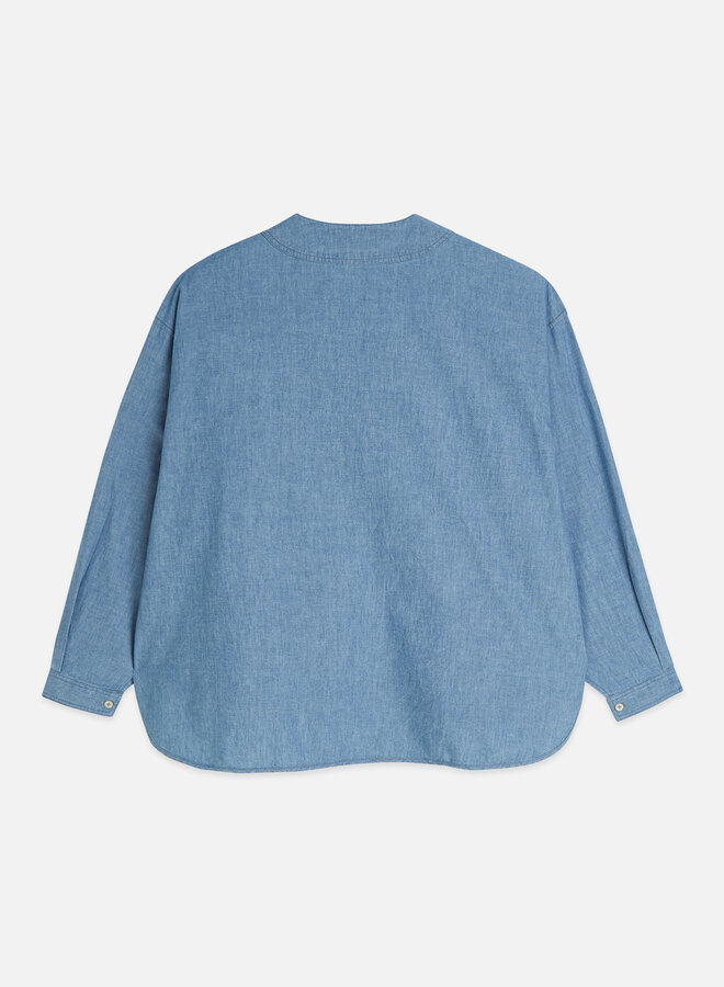 Blouse Scotch & Soda surdimensionnée bleu denim