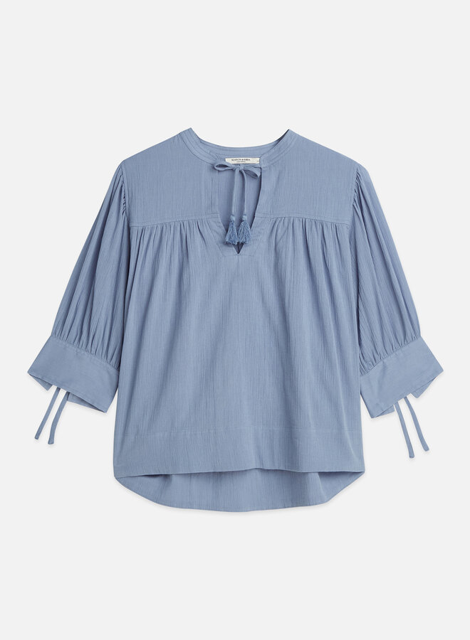 Blouse Scotch & Soda à papilles bleu infini