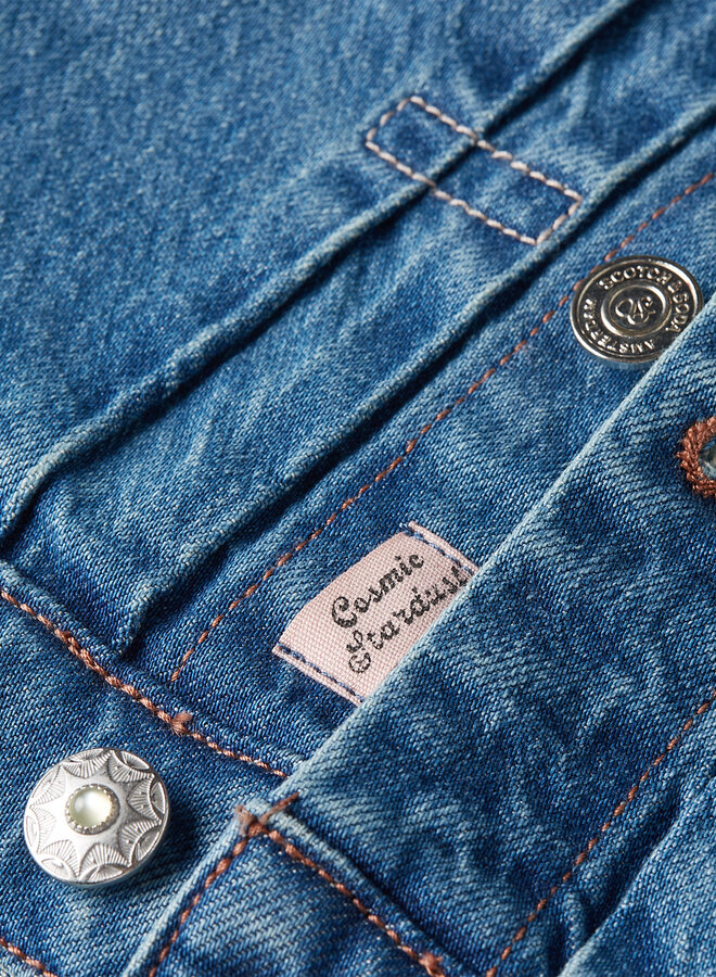 Jacket Scotch & Soda surdimensionné en denim bleu délavé