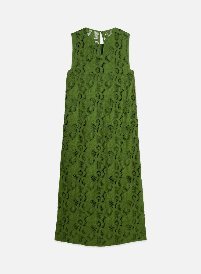 Robe midi Scotch & Soda en crochet vert jardin