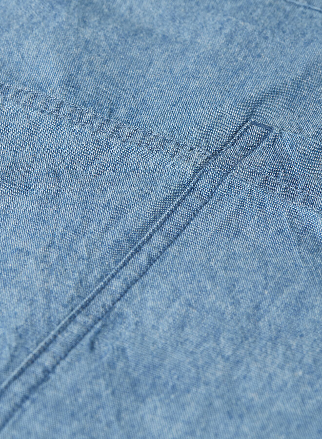 Pantalon cargo Scotch & Soda à taille élastique bleu denim