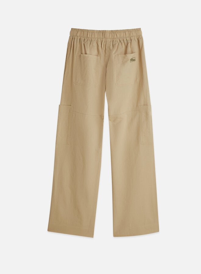 Pantalon cargo Scotch & Soda à taille élastique beige travertin