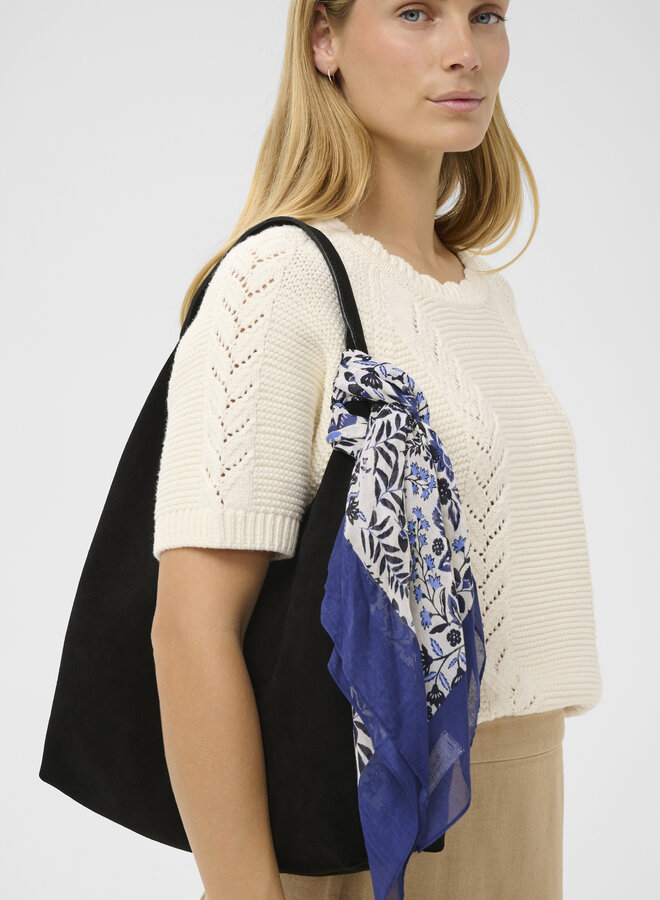 Foulard carré Part Two Phi imprimé bleu indigo multi