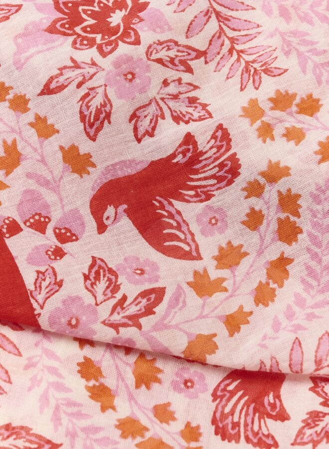 Foulard carré Part Two Phi imprimé rouge poppy multi
