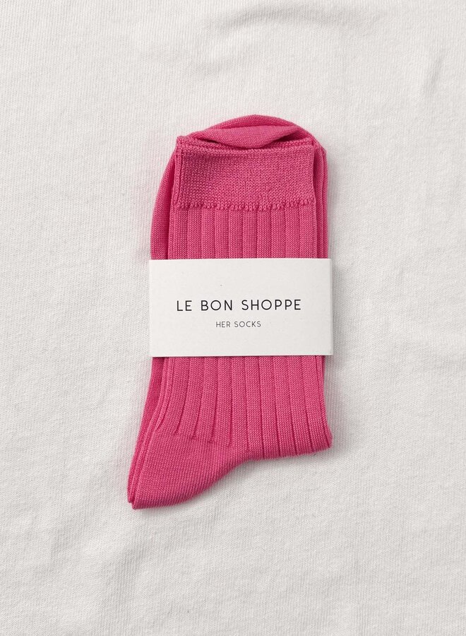 Bas Le Bon Shoppe Her socks rose vif
