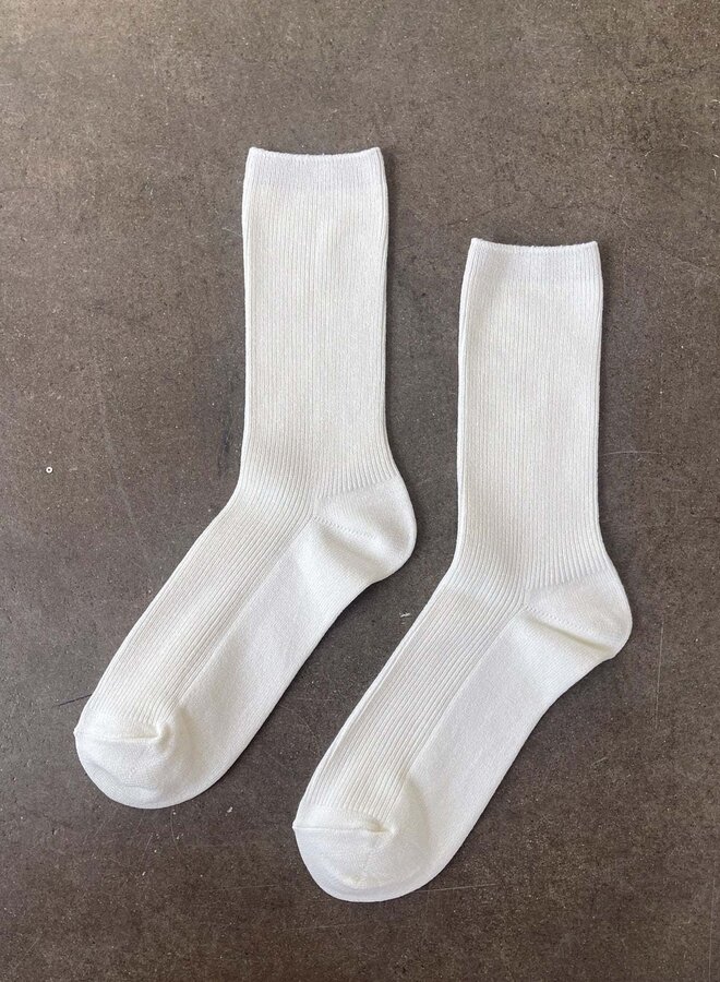 Bas Le Bon Shoppe Crisp Step Socks blancs