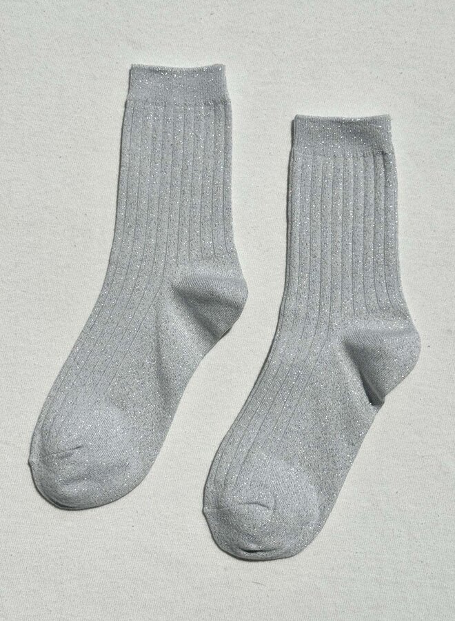 Bas Le Bon Shoppe Her Socks blancs en lurex