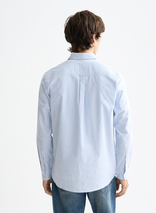 Chemise Scotch & Soda Oxford rayée bleue & blanche