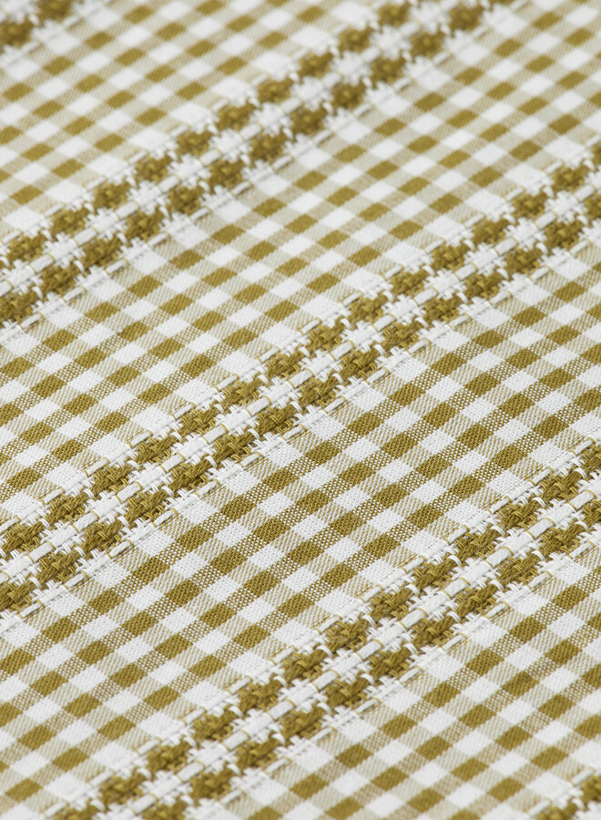 Chemise Scotch & Soda à petits carreaux tissés vert mousse