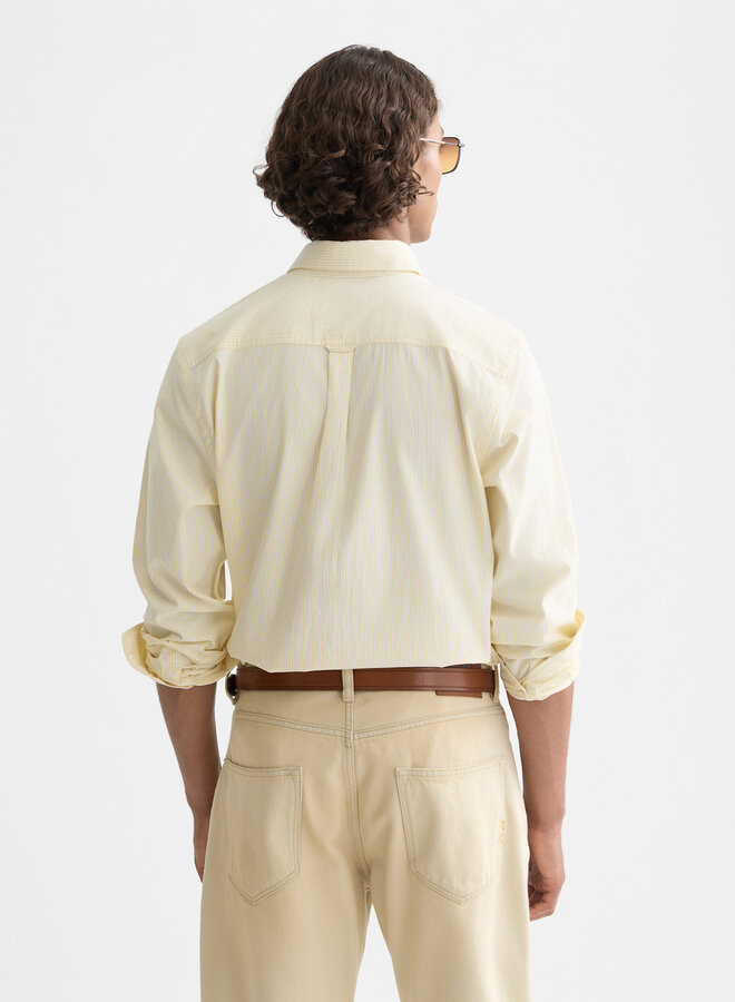 Chemise Scotch & Soda rayée jaune pâle & blanche