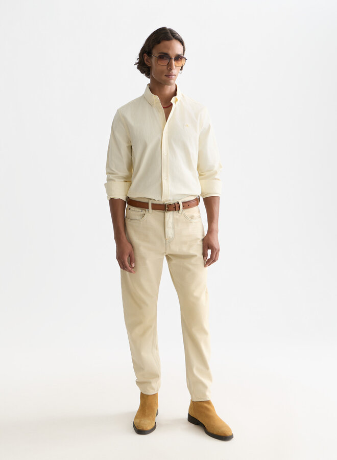 Chemise Scotch & Soda rayée jaune pâle & blanche