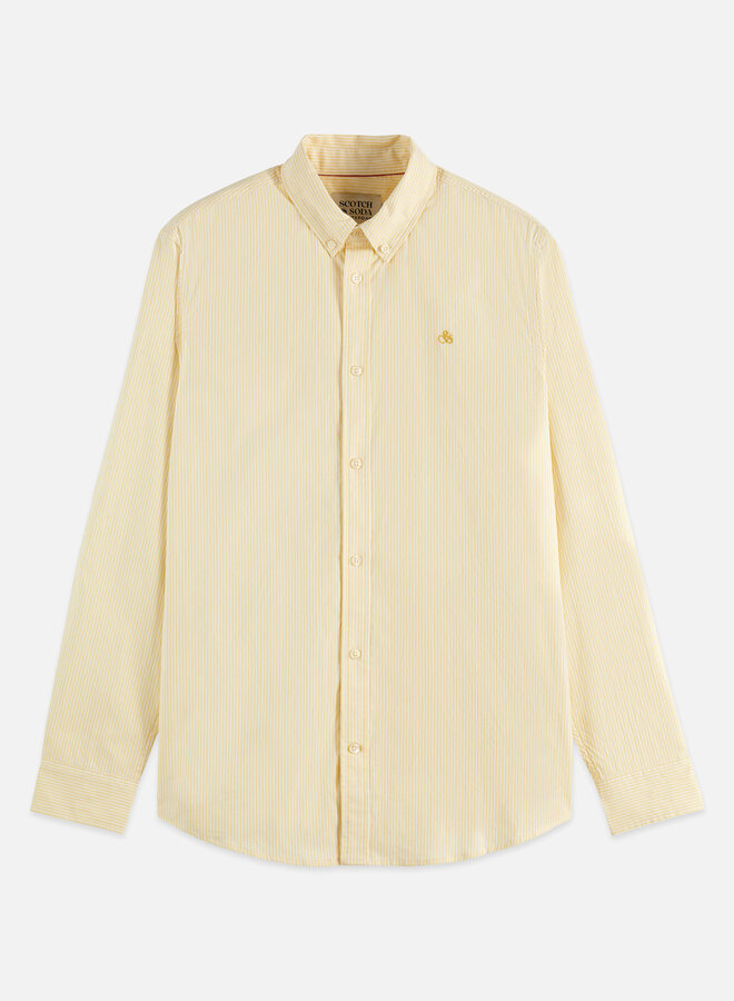 Chemise Scotch & Soda rayée jaune pâle & blanche