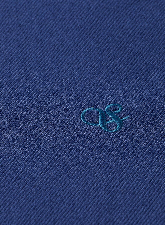 Tricot Scotch & Soda à col rond en viscose bleu océan